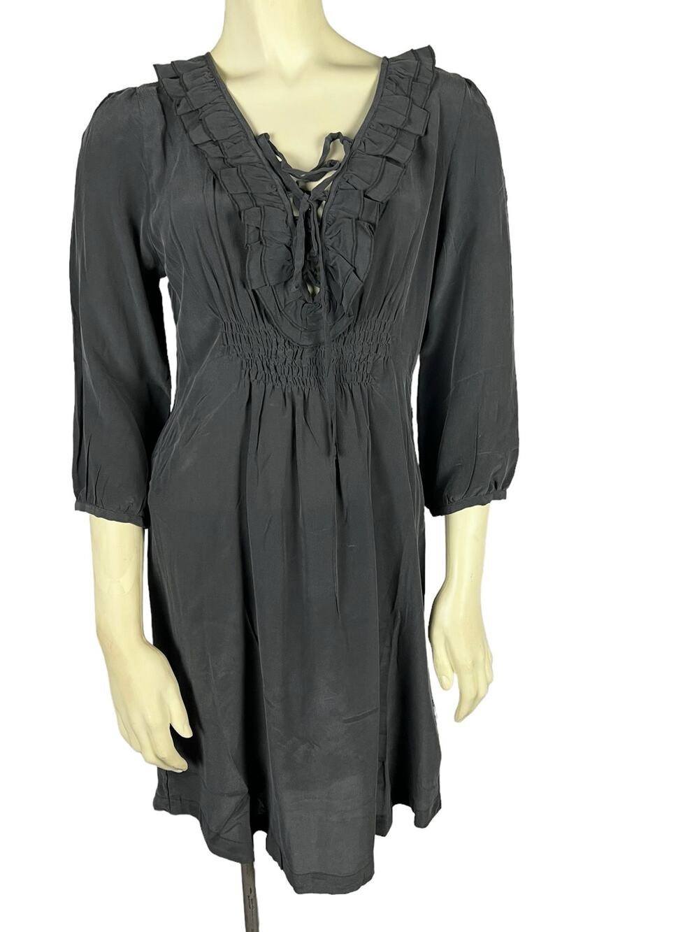 Dept. Silk Black silk dress new NWT size large